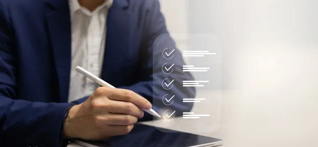 man with tablet and stylus
