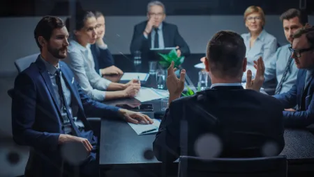 people around a conference table