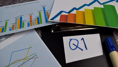 brightly colored generic Q1 charts