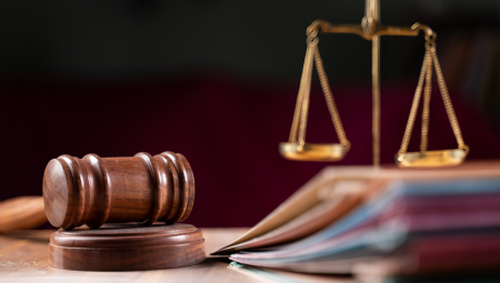 image of gavel and justice scales