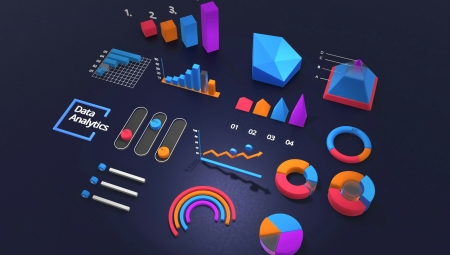 Graphs, charts, and other data visualizations.