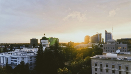 Downtown Sacramento, California.